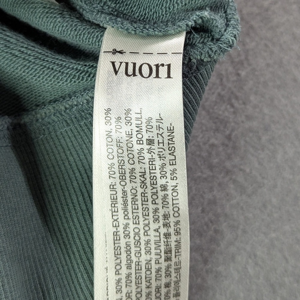 Vuori Crewneck Sweatshirt Womens S Green Oversized VW298 Pullover Loungewear - Picture 8 of 13